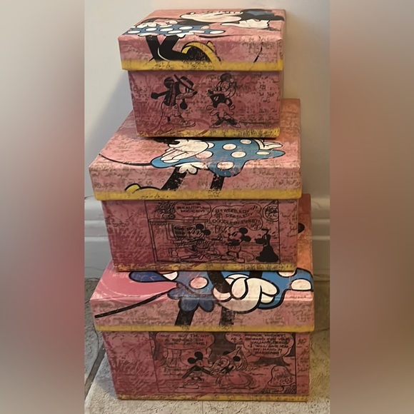 RARE BRAND NEW Set of 3 Disney boxes made by SEMIKOLON - Picture 3 of 12